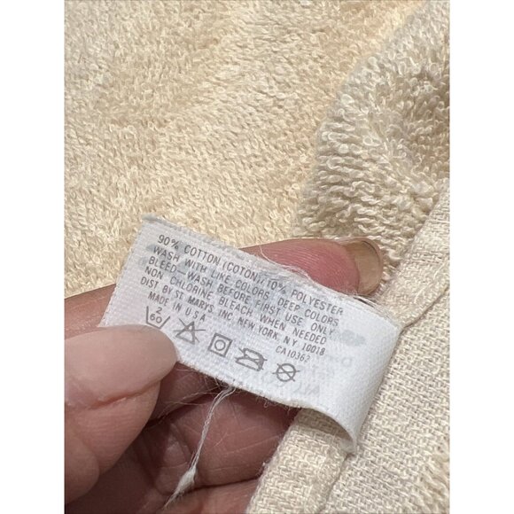 Vtg St Marys fieldcrest Cotton blend Brown Set of 3 Bath Towels & Hand Towel - Picture 3 of 8